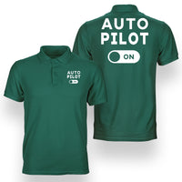 Thumbnail for Auto Pilot ON Designed Double Side Polo T-Shirts