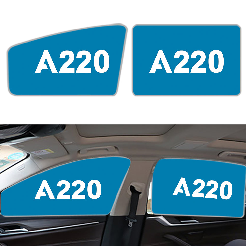 A220 Flat Text Designed Car Sun Shade (Side window)