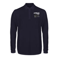 Thumbnail for Airbus A380 & Trent 900 Engine Designed Long Sleeve Polo T-Shirts