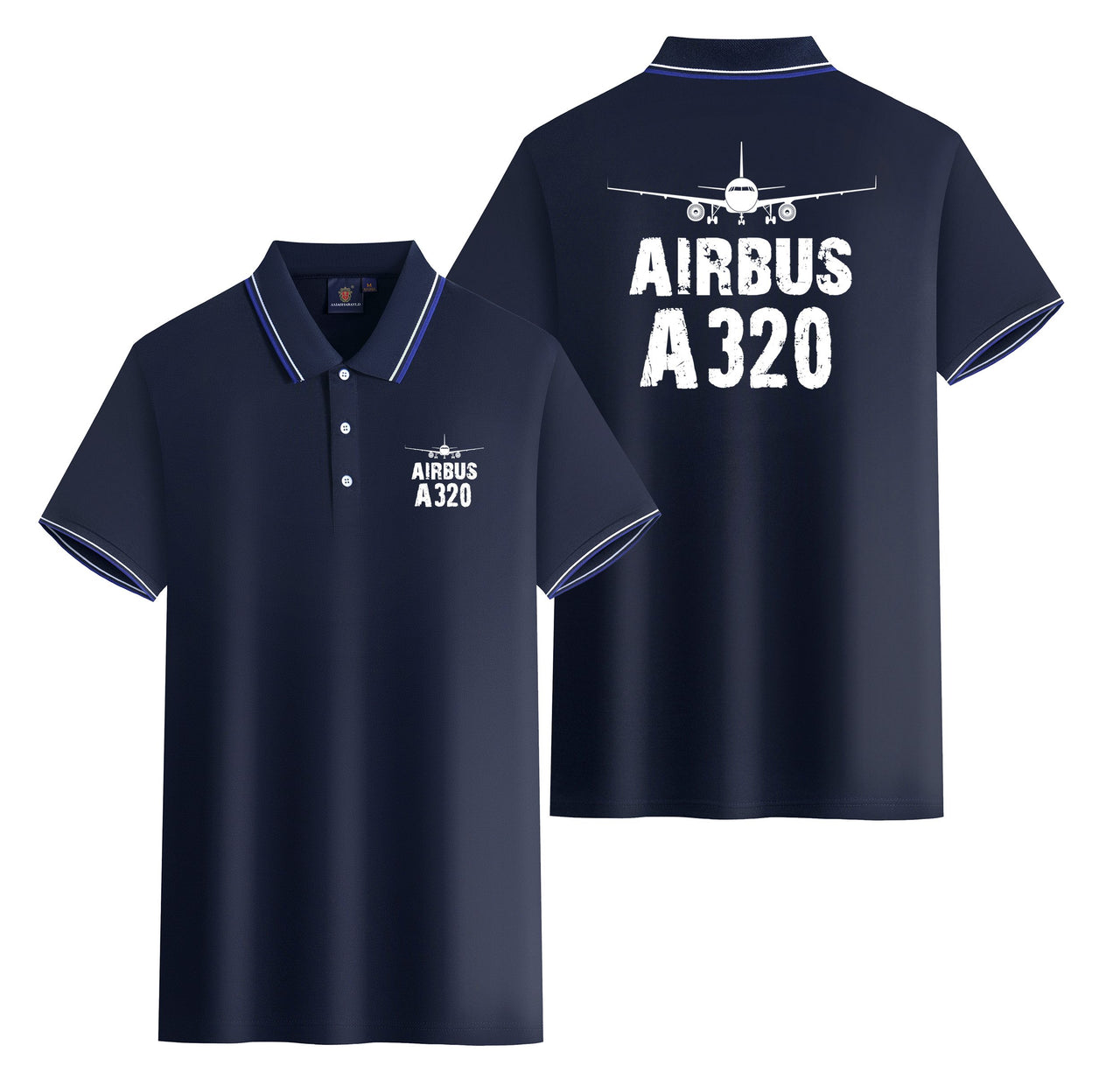 Airbus A320 & Plane Designed Stylish Polo T-Shirts (Double-Side)