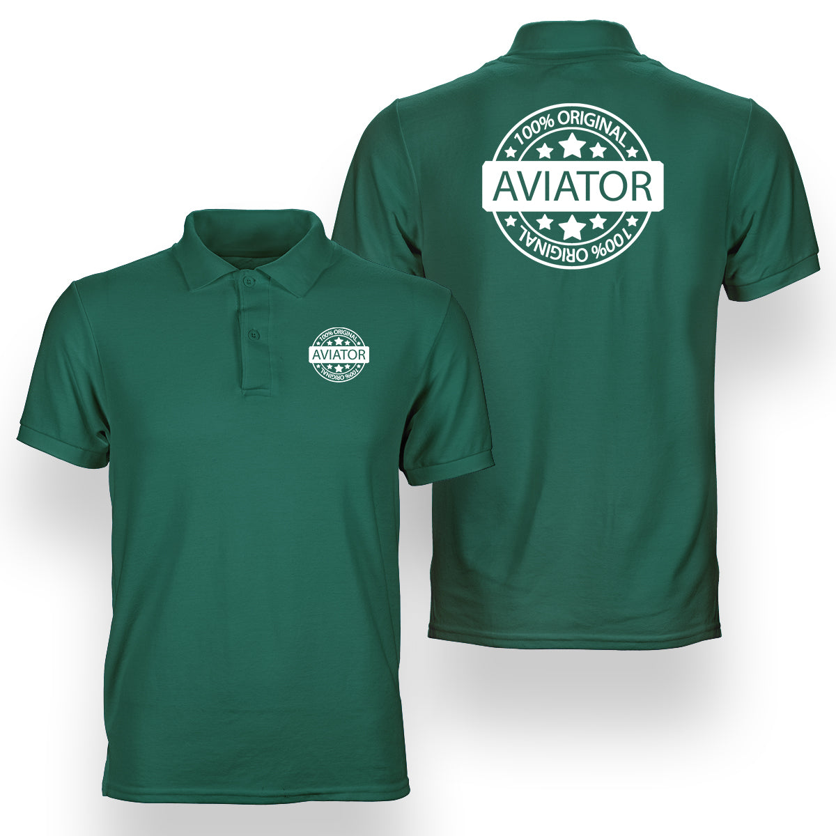 100 Original Aviator Designed Double Side Polo T-Shirts