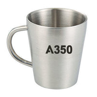 Thumbnail for A350 Flat Text Designed Stainless Steel Coffee Mugs