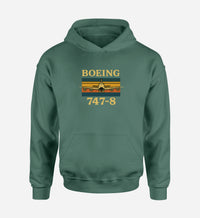 Thumbnail for Retro Boeign 747-8 Designed Hoodies