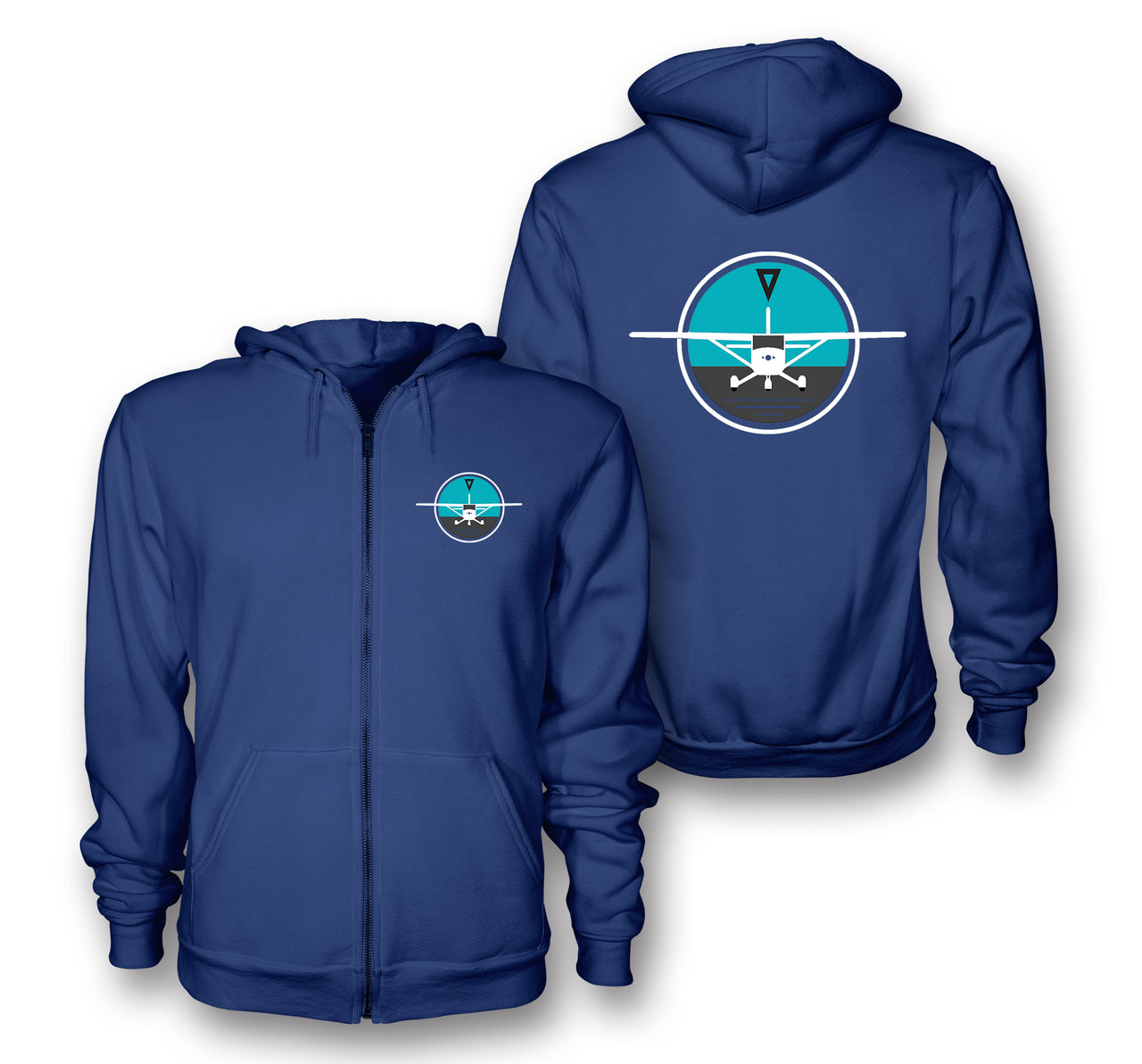 Cessna & Gyro Designed Zipped Hoodies