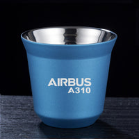 Thumbnail for Airbus A310 & Text Designed Double Wall Stainless Steel Coffee Mugs