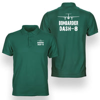 Thumbnail for Bombardier Dash-8 & Plane Designed Double Side Polo T-Shirts