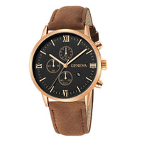 Thumbnail for Quartz Watch Men Roman Dial Watch Fashion Round Date Quartz Watch