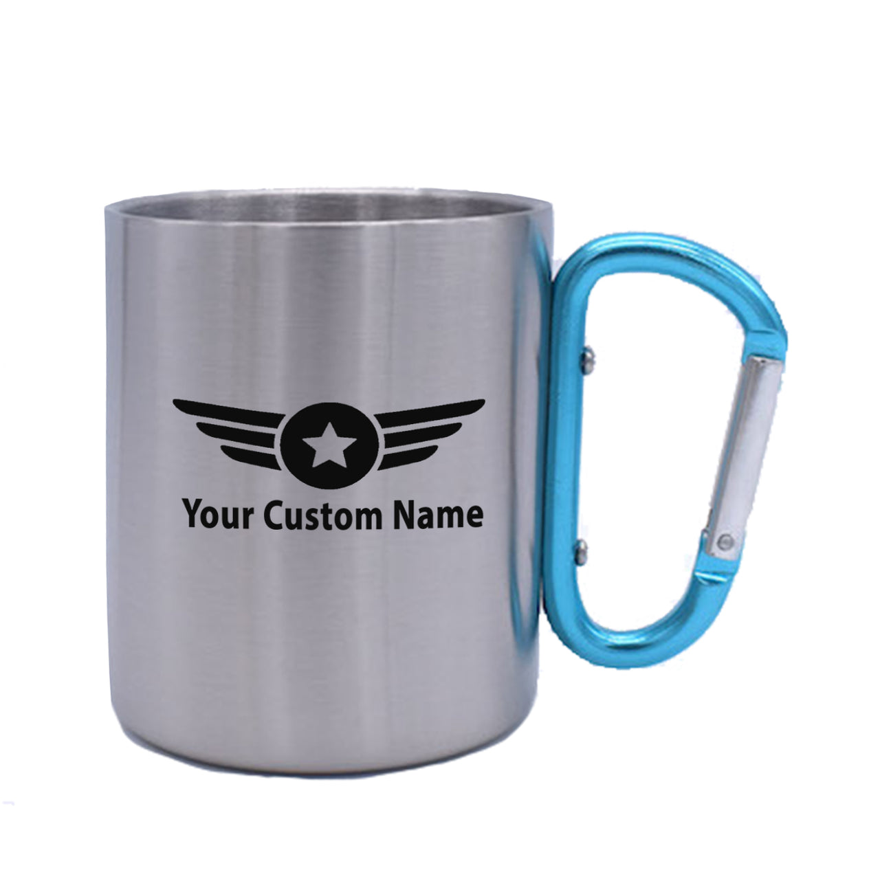 Custom Name (Badge 4) Designed Stainless Steel Outdoors Mugs