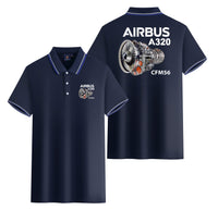 Thumbnail for Airbus A320 & CFM56 Engine Designed Stylish Polo T-Shirts (Double-Side)