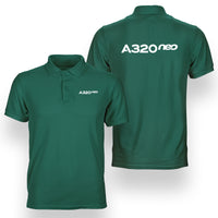 Thumbnail for A320neo & Text Designed Double Side Polo T-Shirts