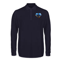Thumbnail for Supermen of The Skies (Sunrise) Designed Long Sleeve Polo T-Shirts