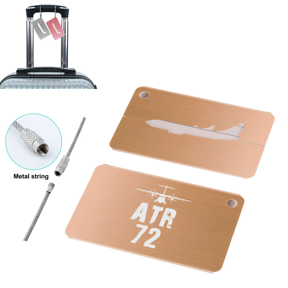 ATR-72 & Plane Designed Aluminum Airplane Luggage Tags