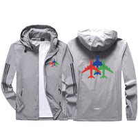 Thumbnail for Colourful 3 Airplanes Sport & Running Jackets