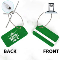 Thumbnail for McDonnell Douglas MD-11 & Plane Designed Fashion Metal Luggage Tags