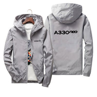 Thumbnail for A330neo & Text Designed Thin Windbreaker Jackets