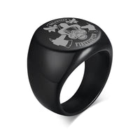 Thumbnail for Volunteer Firefighter Design  20MM Stainless Steel Circular Ring