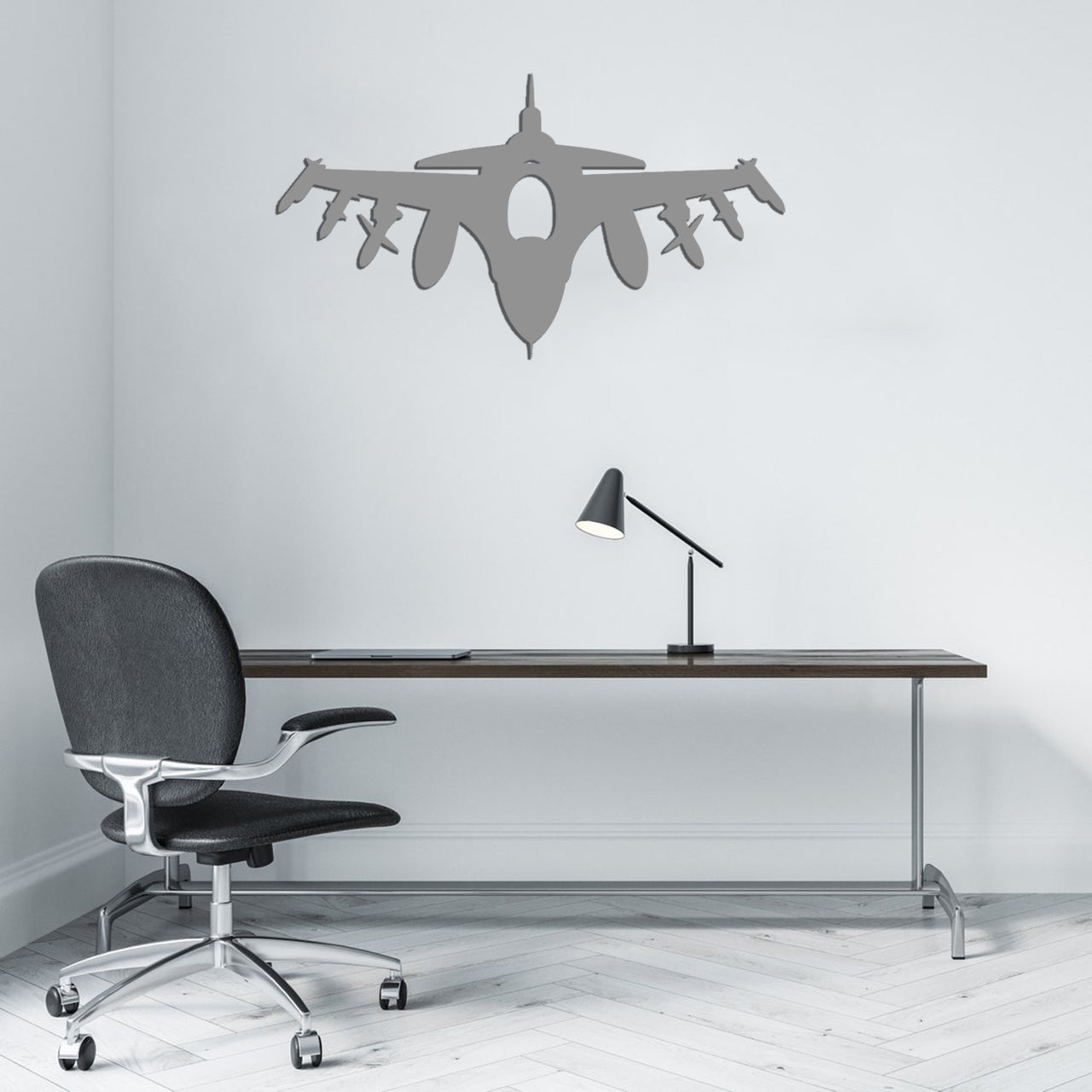 Fighter Jet 16 Silhouette Designed Wall Metal Signs