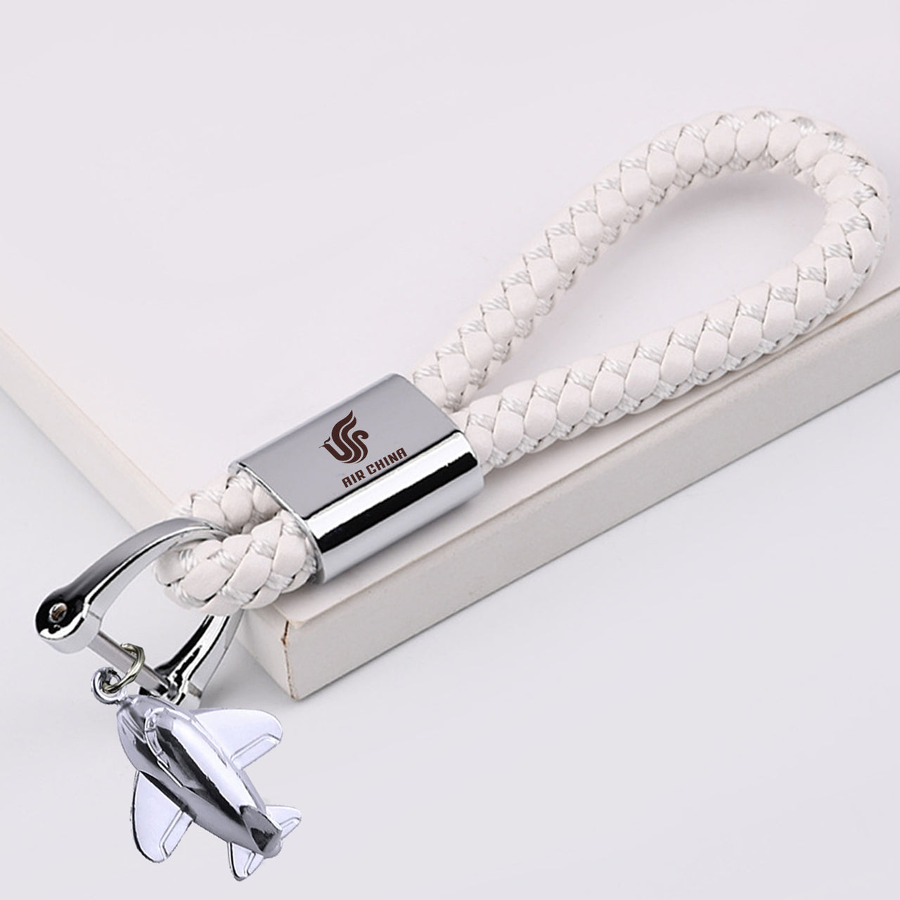 Air China Airlines Designed Leather Car Key Chains