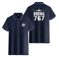 Thumbnail for Boeing 767 & Plane Designed Stylish Polo T-Shirts (Double-Side)