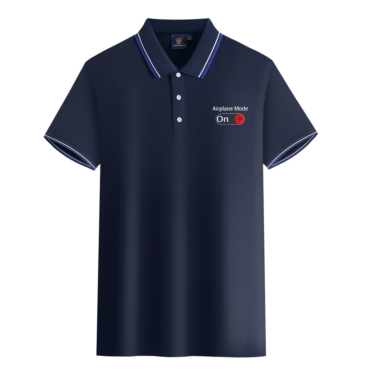 Airplane Mode On Designed Stylish Polo T-Shirts