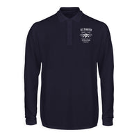 Thumbnail for Jet Fighter - The Sky is Yours Designed Long Sleeve Polo T-Shirts