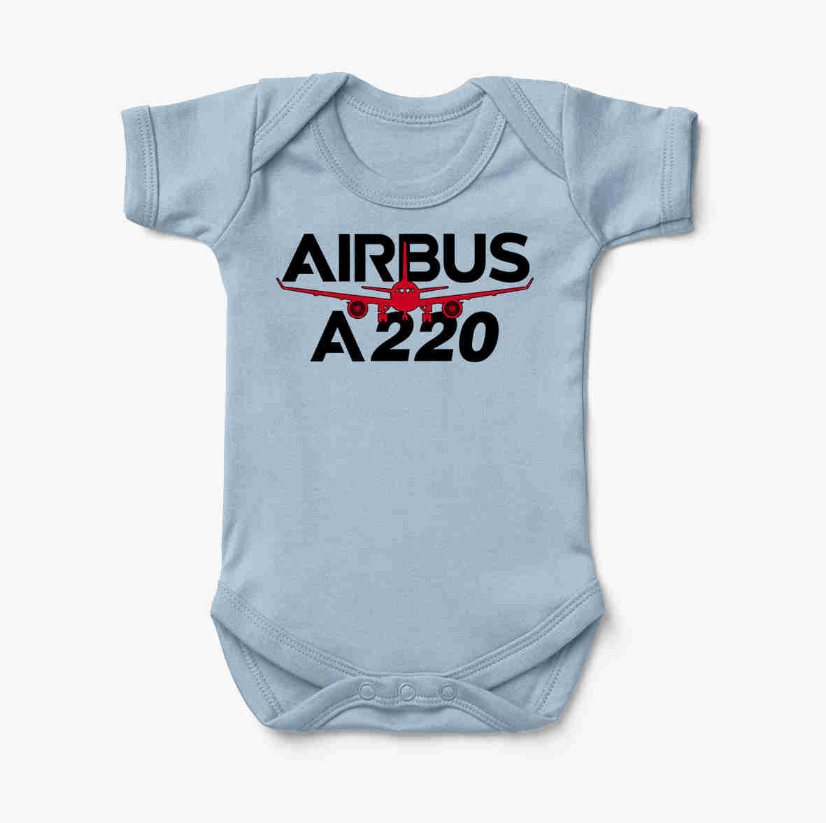 Amazing Airbus A220 Designed Baby Bodysuits
