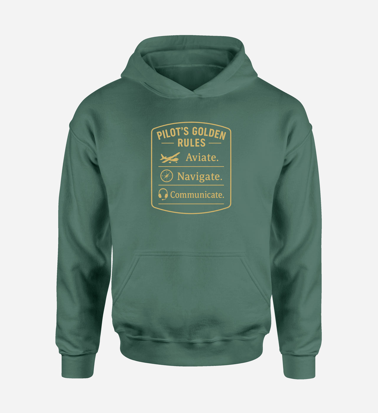 Pilot's Golden Rules Designed Hoodies