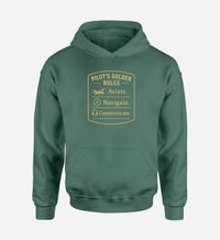 Thumbnail for Pilot's Golden Rules Designed Hoodies
