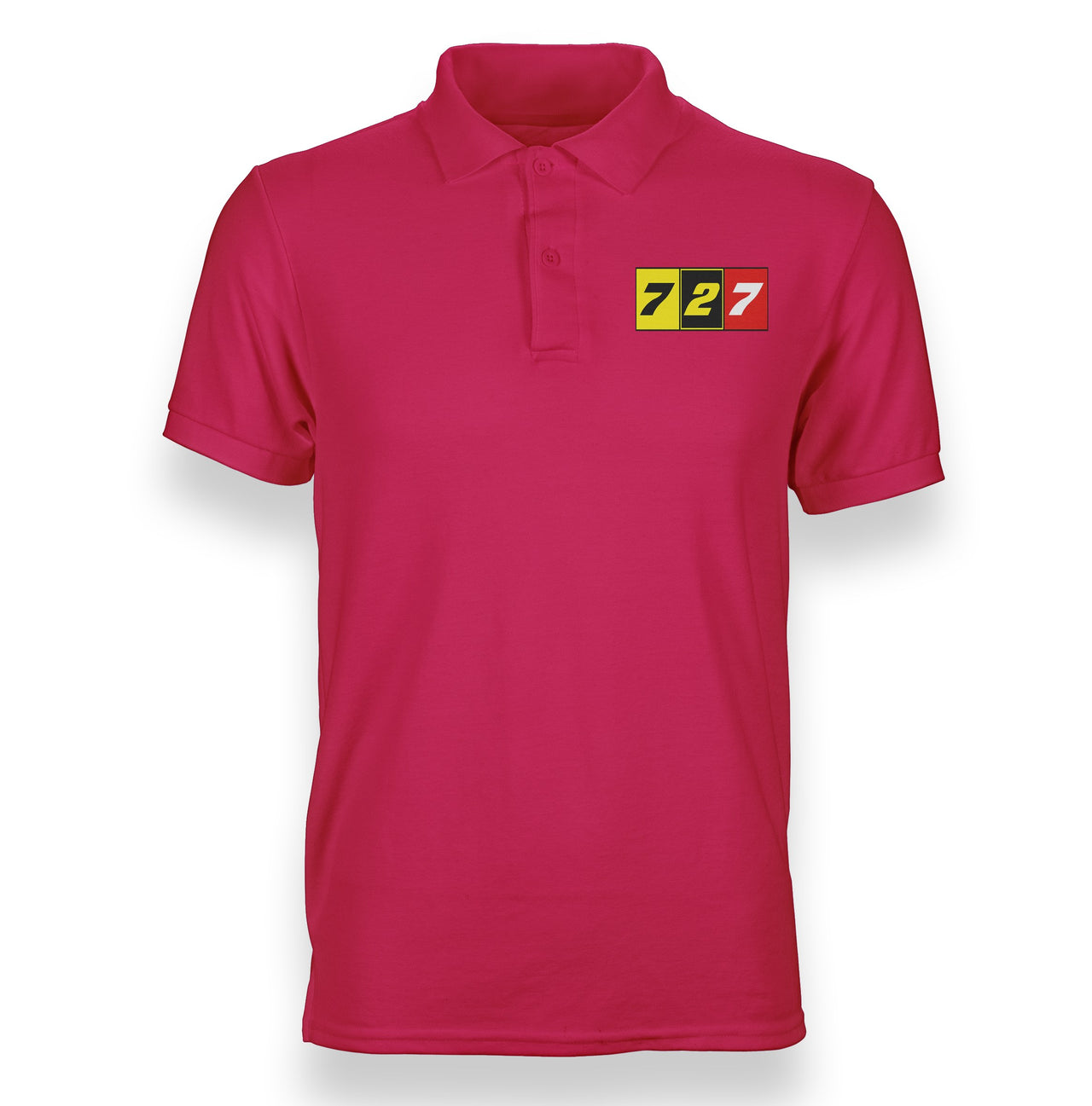 Flat Colourful 727 Designed "WOMEN" Polo T-Shirts