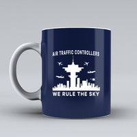 Thumbnail for Air Traffic Controllers - We Rule The Sky Designed Ceramic White Mugs