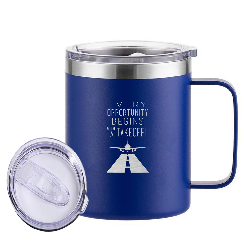 Every Opportunity Designed Stainless Steel Laser Engraved Mugs