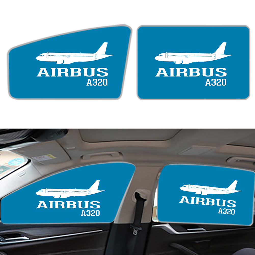 Airbus A320 Printed Designed Car Sun Shade (Side window)