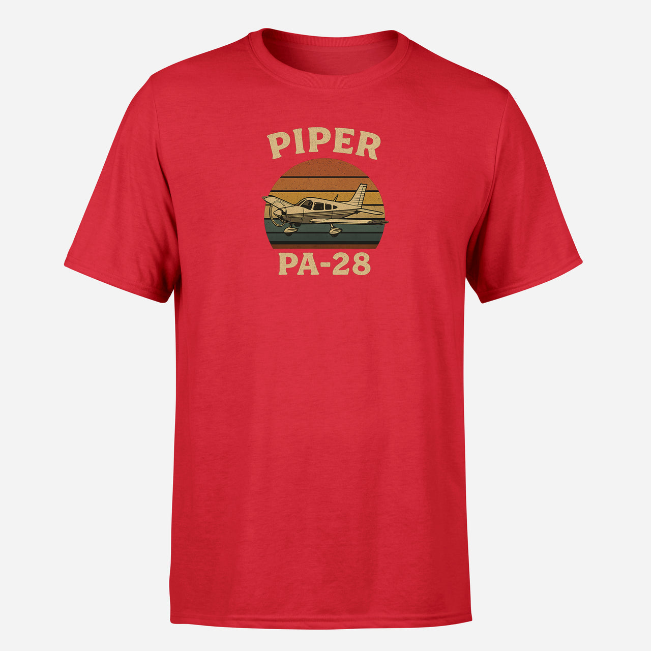 Retro Piper PA-28 Design Super Quality T-Shirts