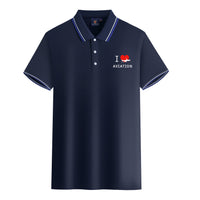 Thumbnail for I Love Aviation Designed Stylish Polo T-Shirts