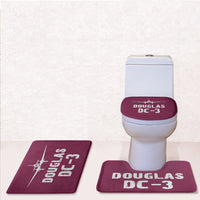 Thumbnail for Douglas DC-3 & Plane Designed Toilet Seat Cover Three-piece Set