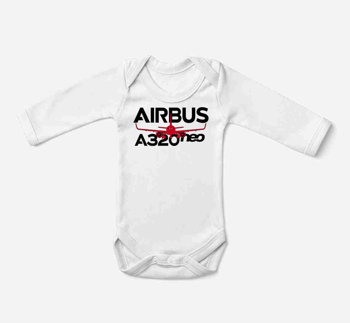 Amazing Airbus A320neo Designed Baby Bodysuits
