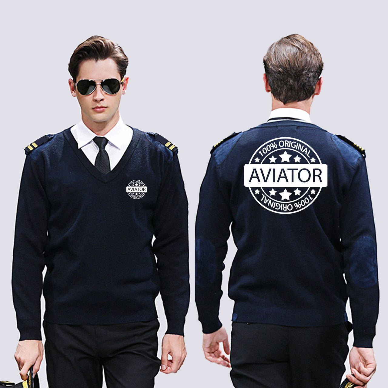 %100 Original Aviator Designed Wool Pilot Sweaters