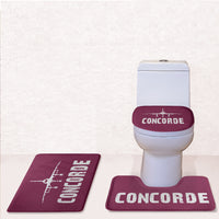 Thumbnail for Concorde & Plane Designed Toilet Seat Cover Three-piece Set