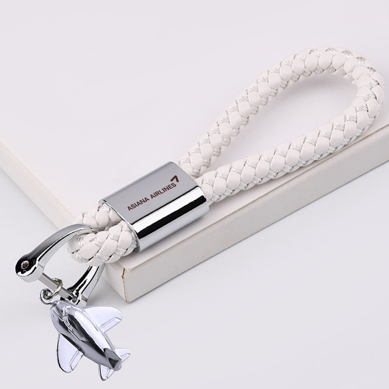 Asiana Airlines Designed Leather Car Key Chains