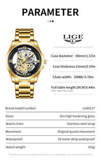 Thumbnail for Night Light Skeleton Quartz Wristwatch