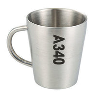Thumbnail for A340 Text Designed Stainless Steel Coffee Mugs
