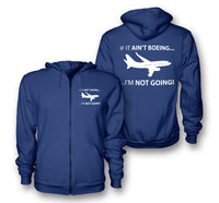 Thumbnail for If It Ain't Boeing I'm Not Going! Designed Zipped Hoodies