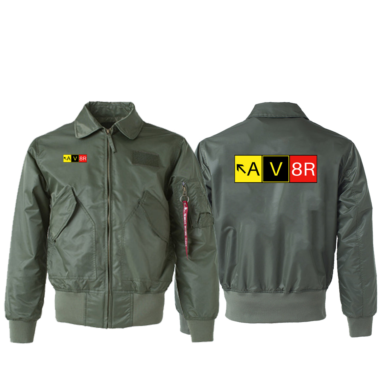 AV8R Designed Embroidered Patch Attachable Jackets