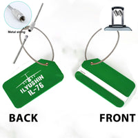 Thumbnail for ILyushin IL-76 & Plane Designed Fashion Metal Luggage Tags