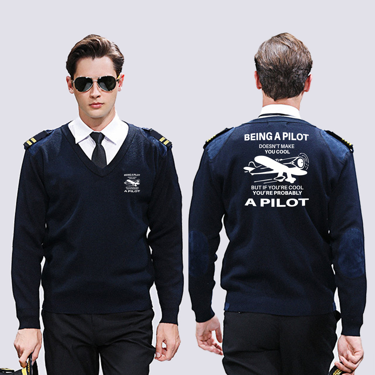 If You're Cool You're Probably a Pilot Designed Wool Pilot Sweaters