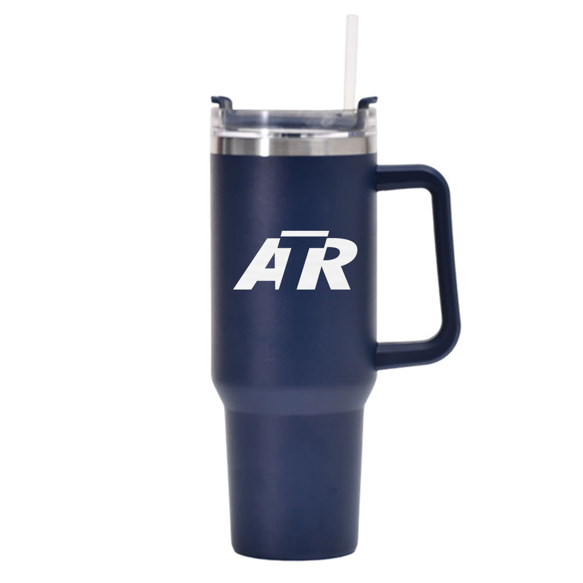 ATR & Text Designed 40oz Stainless Steel Car Mug With Holder