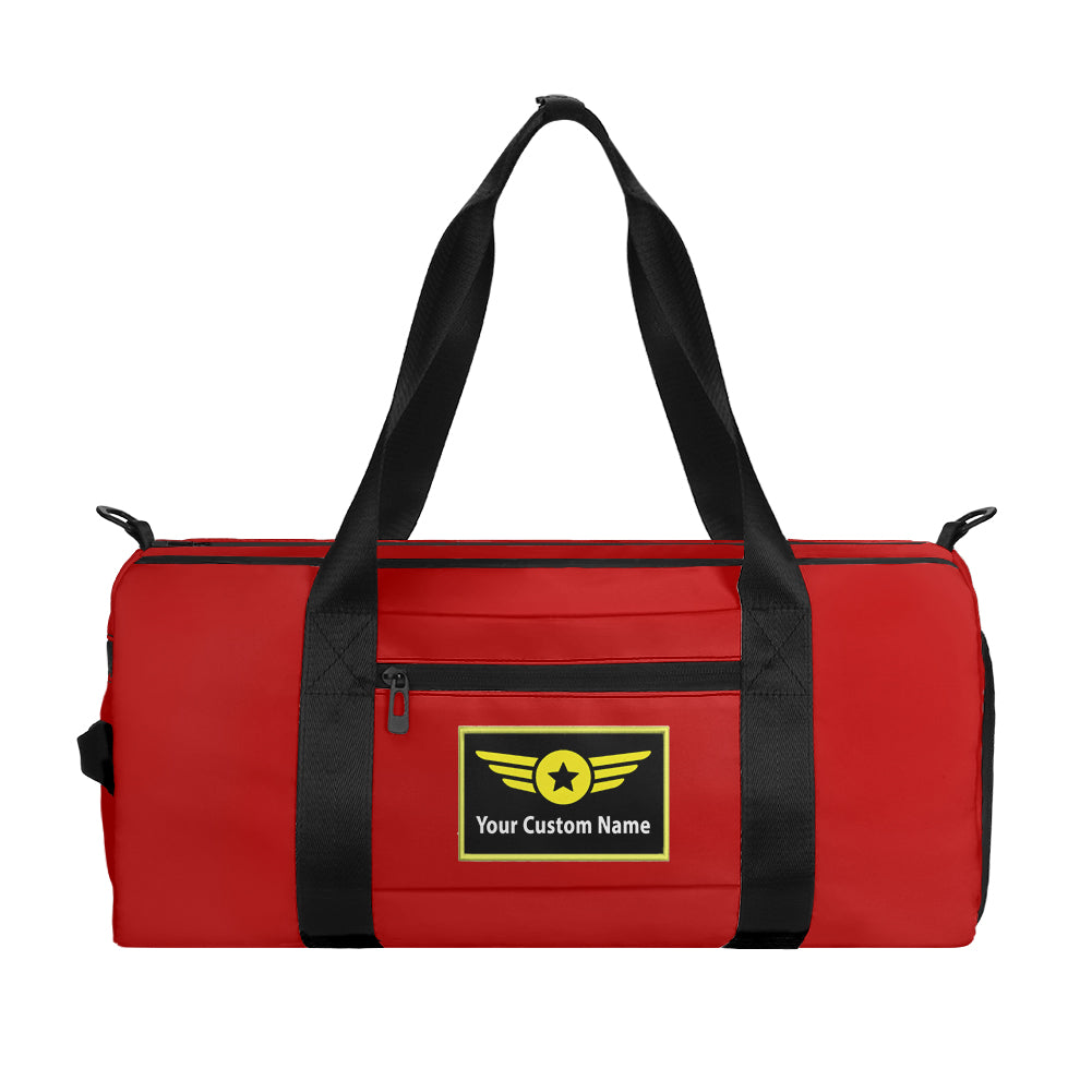 Custom Name (Special Badge) Designed Sports Bag
