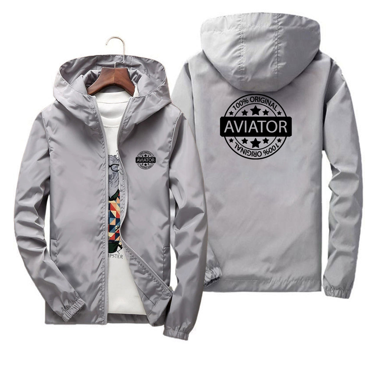 %100 Original Aviator Designed Thin Windbreaker Jackets