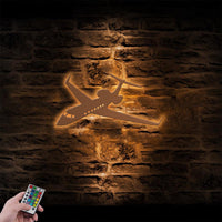 Thumbnail for Amazing Business Jet Aircraft (FL-14) Designed Metal Wall Art LED Light