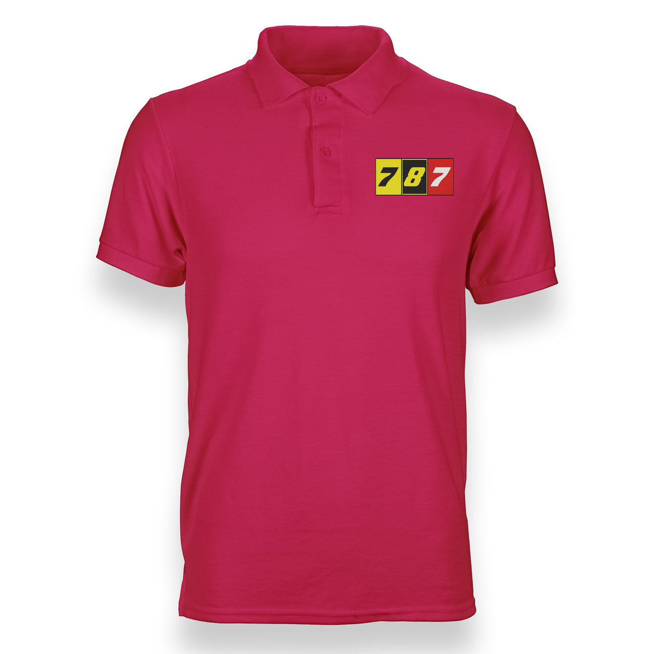 Flat Colourful 787 Designed "WOMEN" Polo T-Shirts